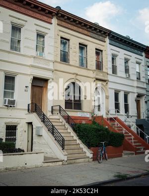 Beautiful houses in Crown Heights, Brooklyn, New York Stock Photo