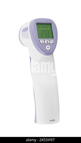 Electronic thermometer isolated on white background Stock Photo