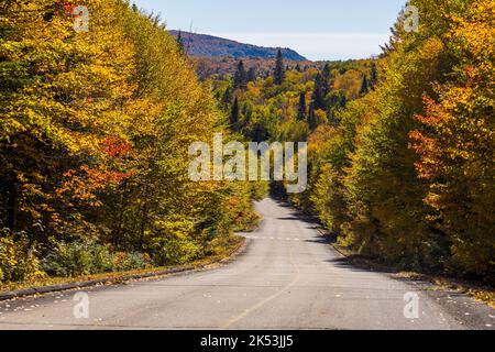 Spectacular autumn, Mont Tremblant, Quebec, Canada Stock Photo