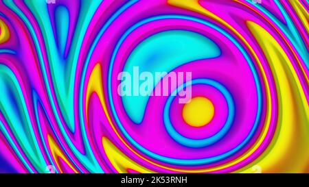 bright colorful background. 3d rendering. Stock Photo