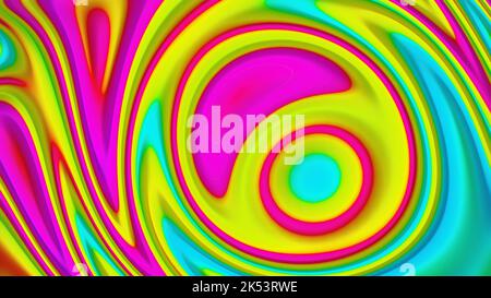 bright colorful background. 3d rendering. Stock Photo