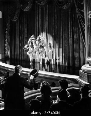 Betty Grable, June Haver, on-set of the Film, 'The Dolly Sisters', 20th Century-Fox, 1945 Stock Photo