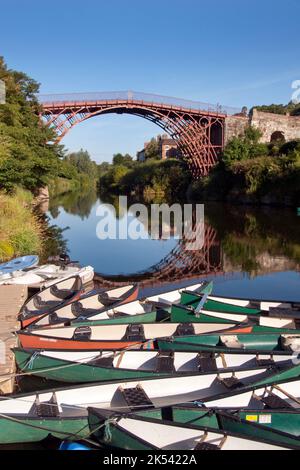 Ironbridge gorge on the banks of the River Severn, Shropshire, England Stock Photo