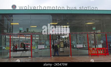 Wolverhampton bus station and transport interchange, West Midlands, England, UK,  WV1 1LD Stock Photo