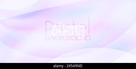 Abstract blurred minimal pastel background with transparent shapes. Subtle vector graphic pattern Stock Vector