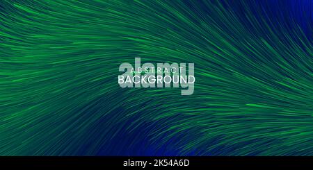 Modern abstract fluffy texture background in green and blue colors Stock Vector