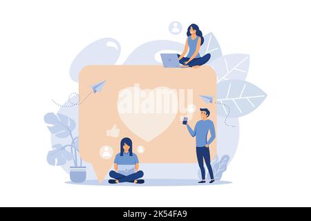communication over the Internet, social networks, chat, video, news, messages, website, search for friends, mobile web graphics, cloud file storage. f Stock Vector