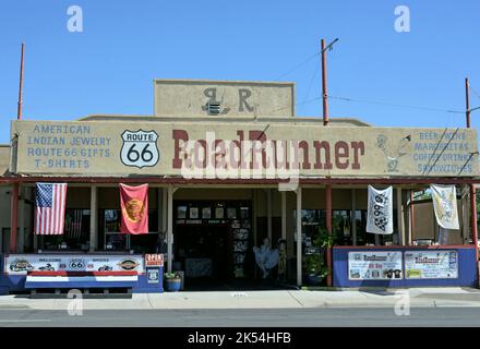 Seligman in a town on Historic Route 66 in the state of Arizona, United States Stock Photo