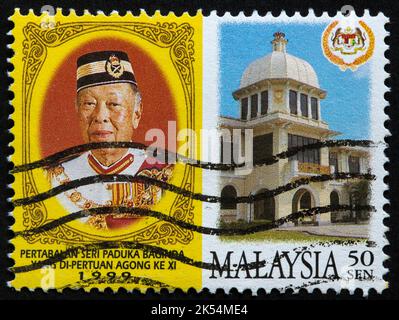 Malaysian postage stamp Stock Photo