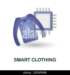 Smart Clothing icon. 3d illustration from future technology collection ...