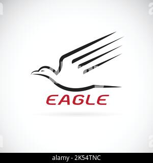 Vector of an eagle design on white background. Bird. Vector. Easy editable layered vector illustration. Wild Animals. Stock Vector