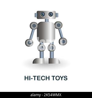 Hi-Tech Toys icon. 3d illustration from future technology collection. Creative Hi-Tech Toys 3d icon for web design, templates, infographics and more Stock Vector