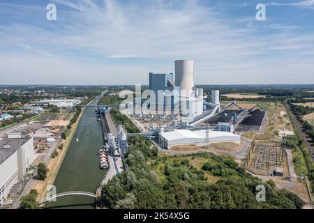Coal-Fired Power Plant / Steinkohlekraftwerk Datteln / Germany Stock Photo
