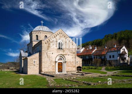 The Gradac Monastery in Serbia Stock Photo