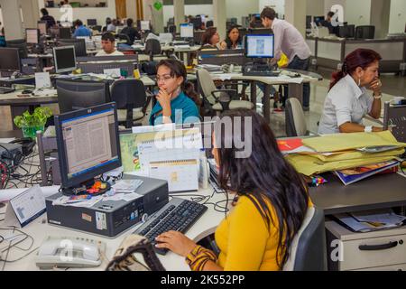 Colombia, Barranquilla. Gabriel Garcia Marquez worked as a news reporter for the Herald, or El Heraldo, in the 1940's.On the photo the editors at work Stock Photo