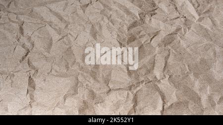 Texture of crumpled wrapping paper. Stock Photo