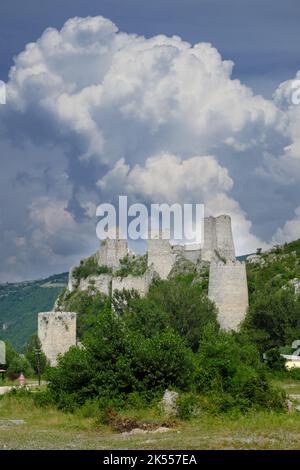 golubac-fortress-southern-and-eastern-serbia-belgrade-serbia-stock