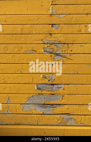 Yellow rusty wood background - stock photo Stock Photo