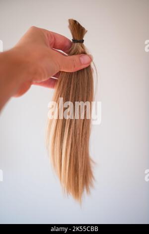Blonde Tied Braids Long Hair