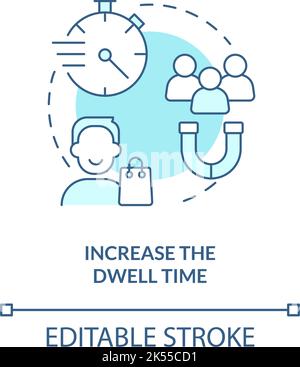 Increase dwell time concept icon Stock Vector Image & Art - Alamy