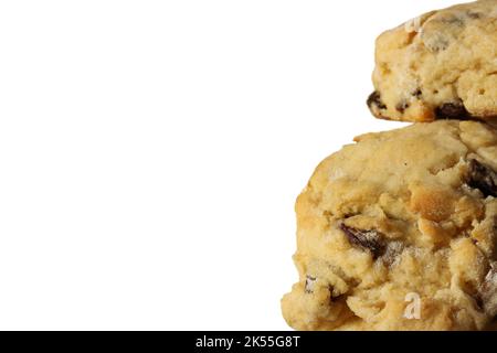 Freshly baked homemade fruit scones. Isolated on a white background Stock Photo