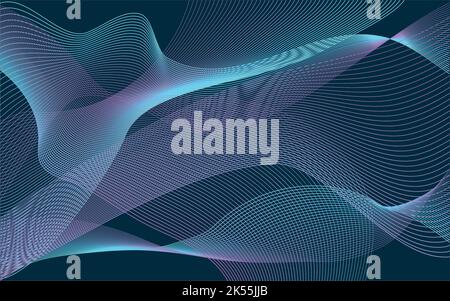 Abstract vertical wavy stripes on white background isolated. Vector illustration EPS 10. Colourful waves with lines Stock Vector