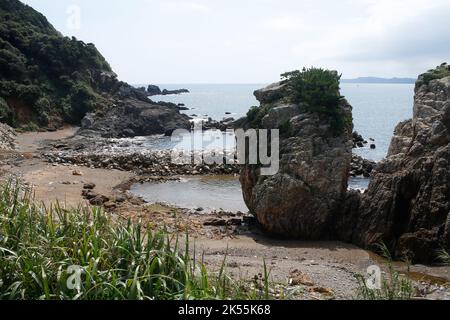 Irago, Aichi, Japan, 2022/24/09 - Kami-shima is an inhabited island located in Ise Bay off the east coast of central Honshu, Japan. It is administered Stock Photo