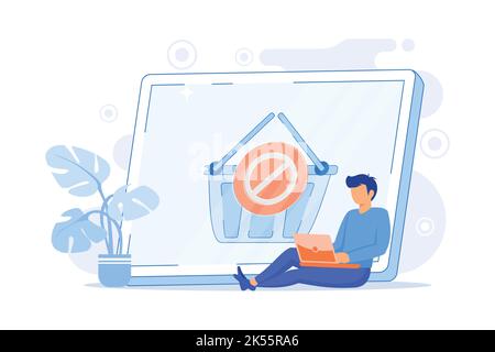 Order Placing Concept Icon. Online Shopping Idea Thin Line Illustration ...