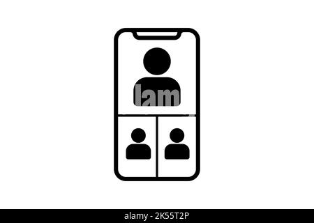 Video call in your device icon Stock Vector