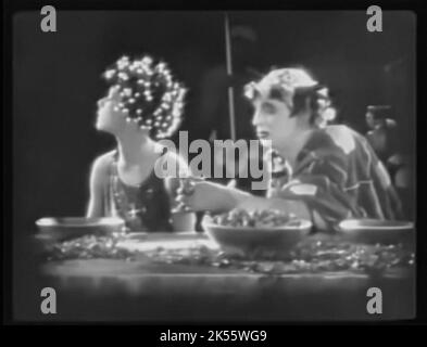 Vintage scrren from the movie Salome from 1923 Stock Photo