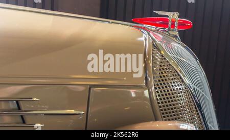 HICKORY CORNERS, MI/USA - AUGUST 27, 2017: A 1936 Hudson Terraplane Series 62 Sedan, Gilmore Car Museum. Stock Photo