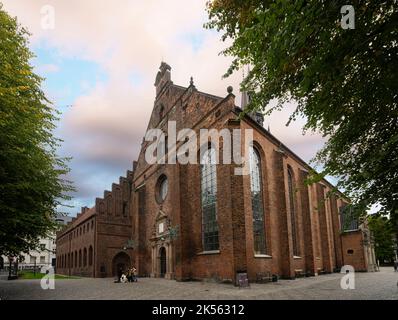 Copenhagen, Denmark. October 2022. external view of the  Holy Spirit church in the city center Stock Photo