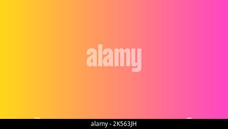 Vivid yellow and pink colors gradient background. Smooth banner design. Vector illustration. Stock Vector
