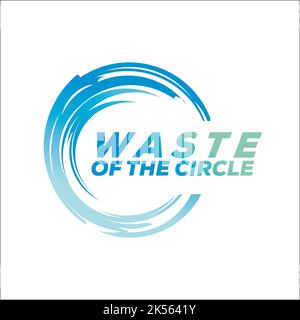 waste of the circle / exclusive logo designs inspiration Stock Vector
