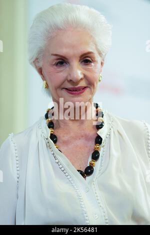 Madrid, Spain. 06th Oct, 2022. Designer Carolina Herrera attends the MAPFRE Awards press conference at the Casino de Madrid in Spain. Credit: SOPA Images Limited/Alamy Live News Stock Photo