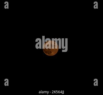 2021 Blood Moon Stock Photo