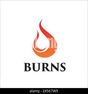 burn exclusive logo design inspiration Stock Vector