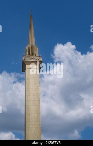 Minaret of the Masjid Negara (National Mosque), Kuala Lumpur, Malaysia. Stock Photo