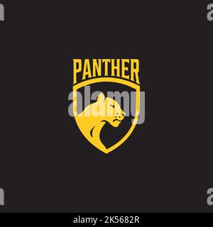 panther exclusive logo design inspiration Stock Vector