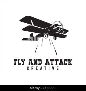 flay and attack creative exclusive logo design inspiration Stock Vector