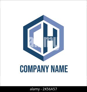 ch logo exclusive logo design inspiration Stock Vector