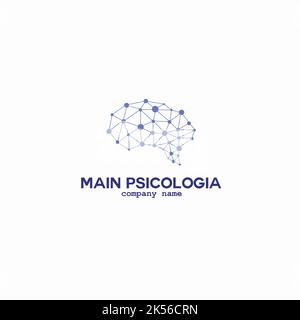 main psicologia exclusive logo design inspiration Stock Vector