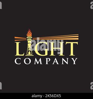 light exclusive logo design inspiration Stock Vector