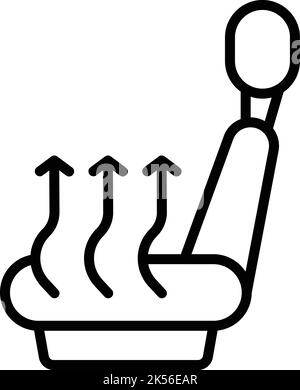 Seat coolant icon outline vector. Water engine. Temperature fluid Stock Vector