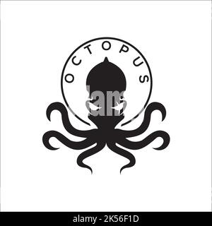 OCTOPUS exclusive logo design inspiration Stock Vector