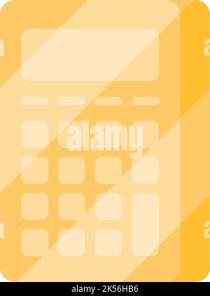 calculator math glassmorphism style icon Stock Vector