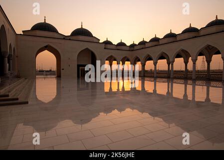 Beautiful View of Sharjah Grand Mosque Stock Photo