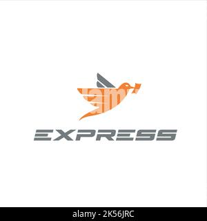 express bird logo exclusive design inspiration Stock Vector