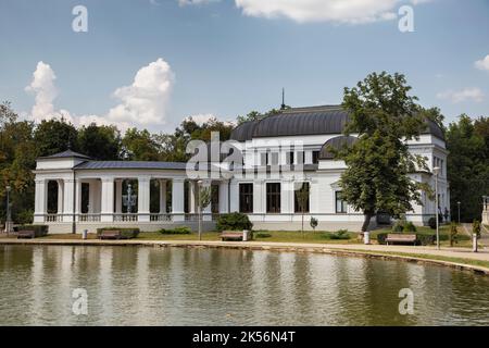 CLUJ-NAPOCA, TRANSYLVANIA, ROMANIA - AUGUST 21, 2018:  The old building of the former Casino on August 21, 2018 in  Cluj-Napoca. Stock Photo