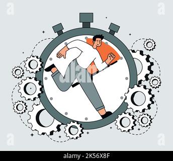 Time management concept Stock Vector
